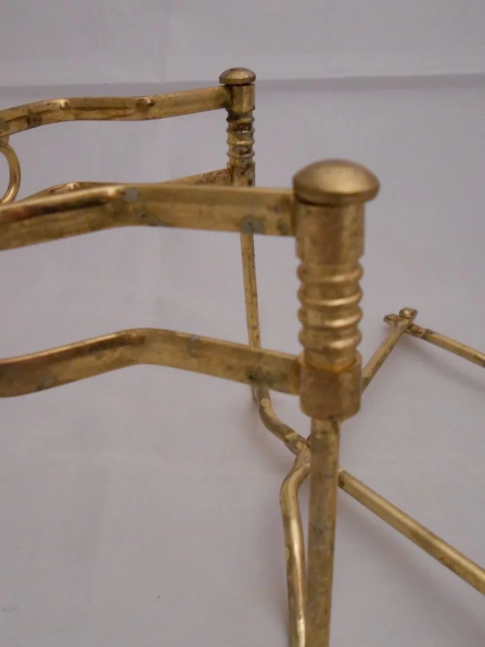 Vintage Brass Casserole Dish Holder, Expandable, Serving/Dining, Kitchen, Gold